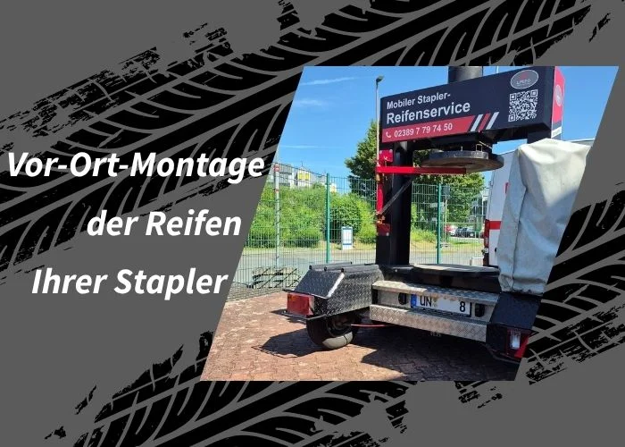 Vor Ort Montage der Reifen Ihrer Stapler